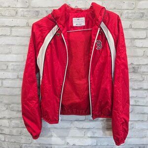 Boston Red Sox‎ G-III Red Windbreaker Convertible Jacket Size Small Kids Women
